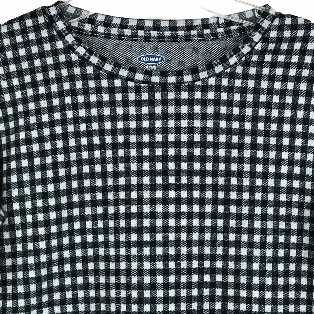Old Navy Girls Check Puff‎ Sleeve Top